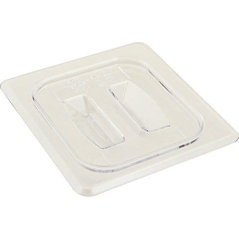 60CWCH135 - Cambro - 1/6 Size Clear Camwear® Handled Food Pan Cover